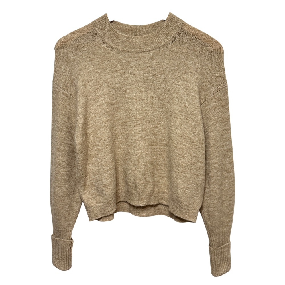 All Saints Alpaca Wool Blend Crew Neck Sweater Womens Small Italian Yarn Luxury